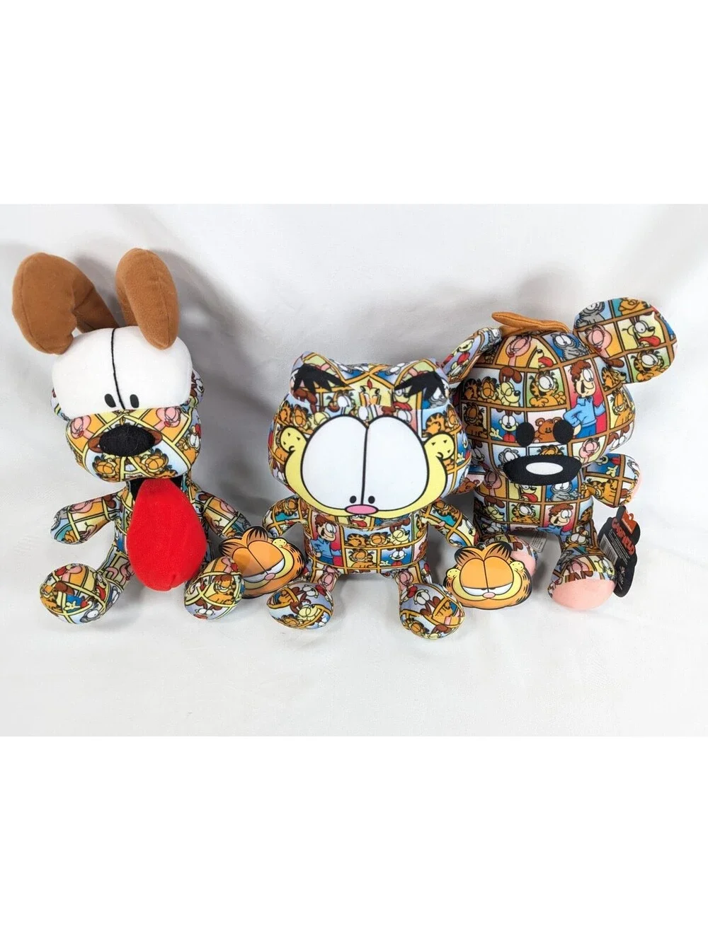 Toy Factory 3pc Garfield Odie Pookie Plush Set 2021 Comic Strip Pattern 12 Inch - Picture 4 of 15
